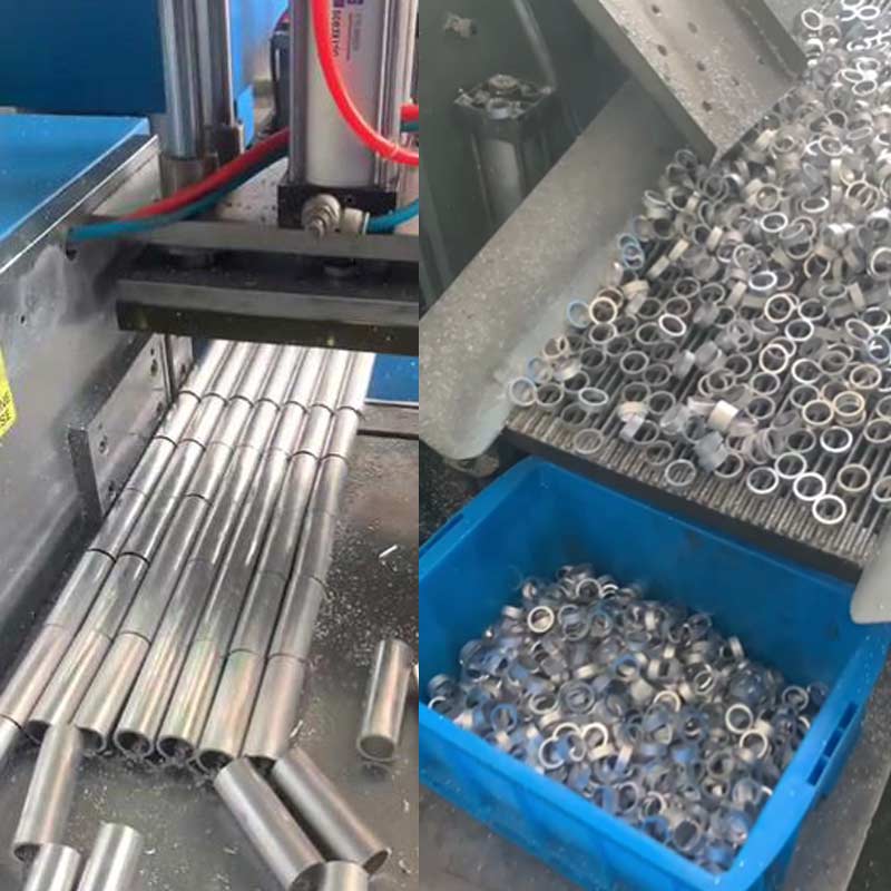 薄壁鋁管、鋁材切割機(jī)避免材料變形，需對(duì)壓料裝置改造